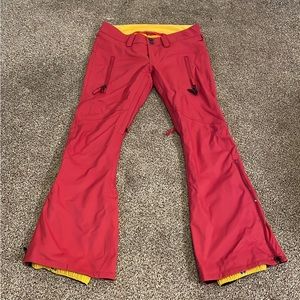Burton Dry Ride XS Red snow pants